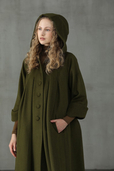 Elegant Wool Coat — Timeless Warmth with a Medieval Touch| Coat Kosr